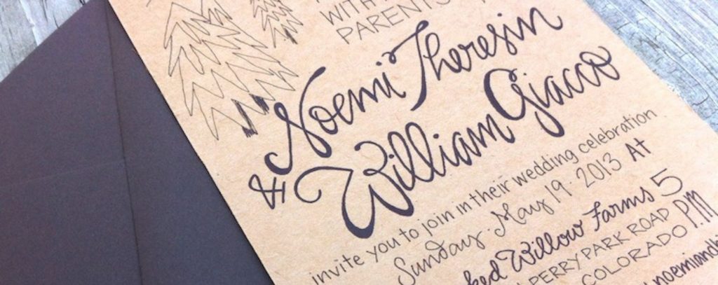 wedding invite